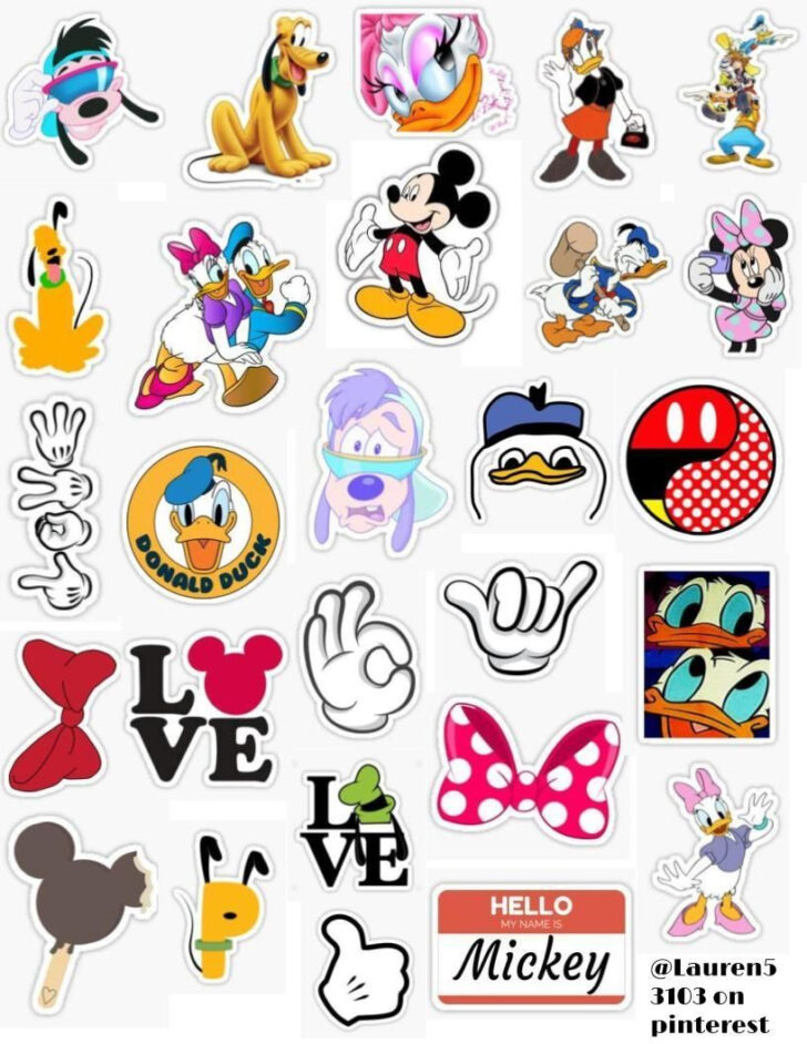 Free Printable Disney Stickers