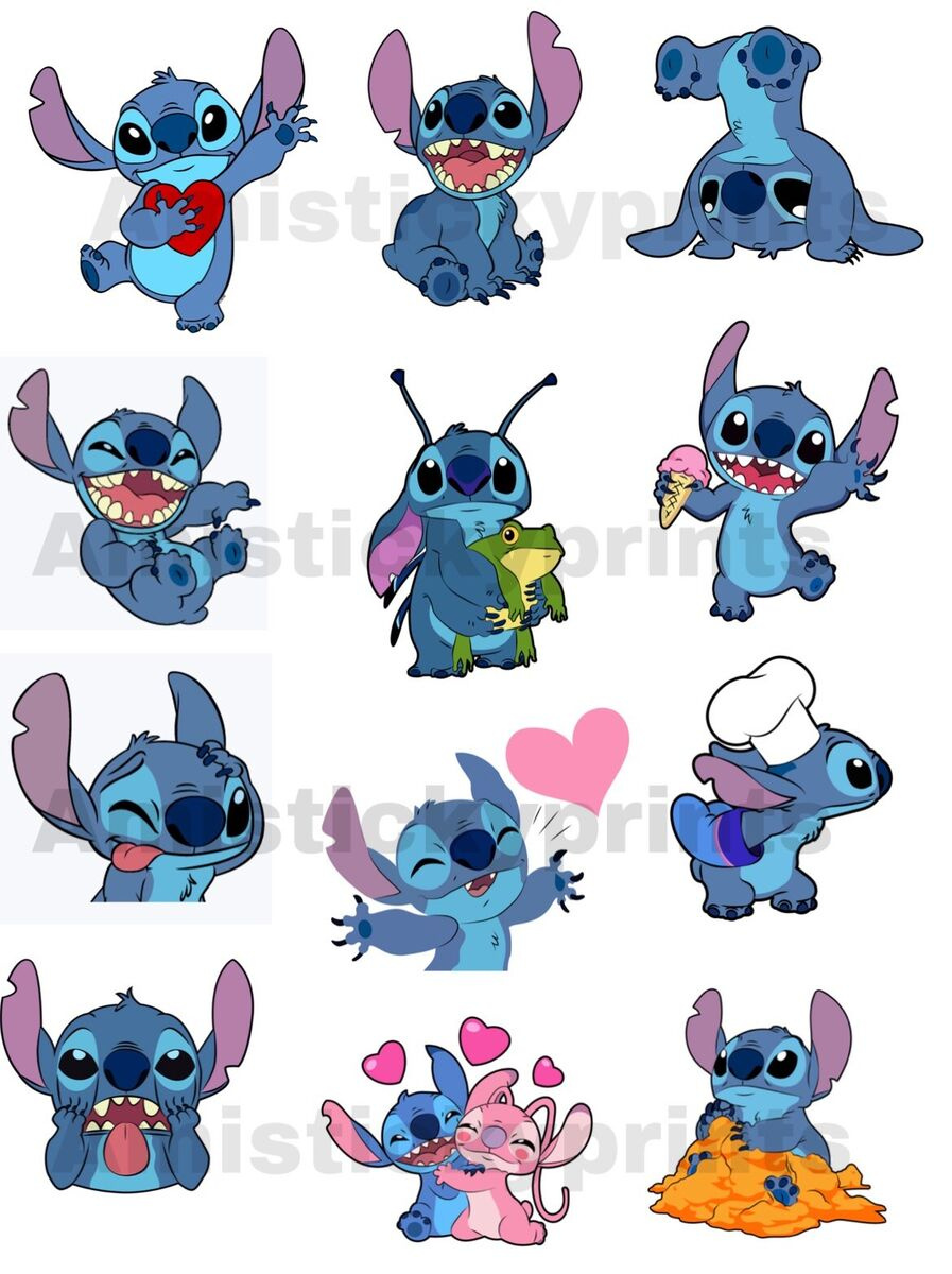 Disney Stitch Cute Stickers Lilo And Stitch Funny Stitch Stickers with Printable Stickers Disney Funny