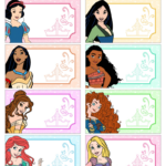 Free Disney Princess Printable Crafts: Stickers, Notes, Bookmarks For Free Printable Disney Princess Stickers