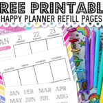 Free Printable Happy Planner Refill Pages {Classic Sized}   A Inside Free Printables For The Happy Planner