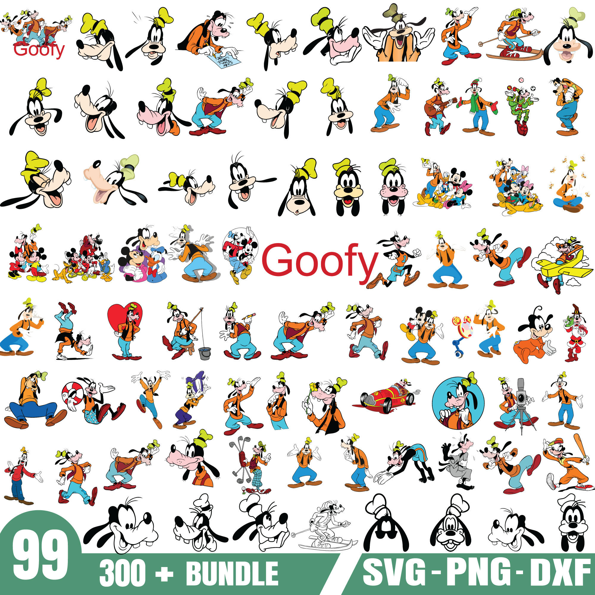 Goofy Art - Etsy within Free Printable Disney Stickers Gufi