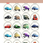 Printable Disney Cars Cake Toppers Within Free Printable Disney Cars Stickers