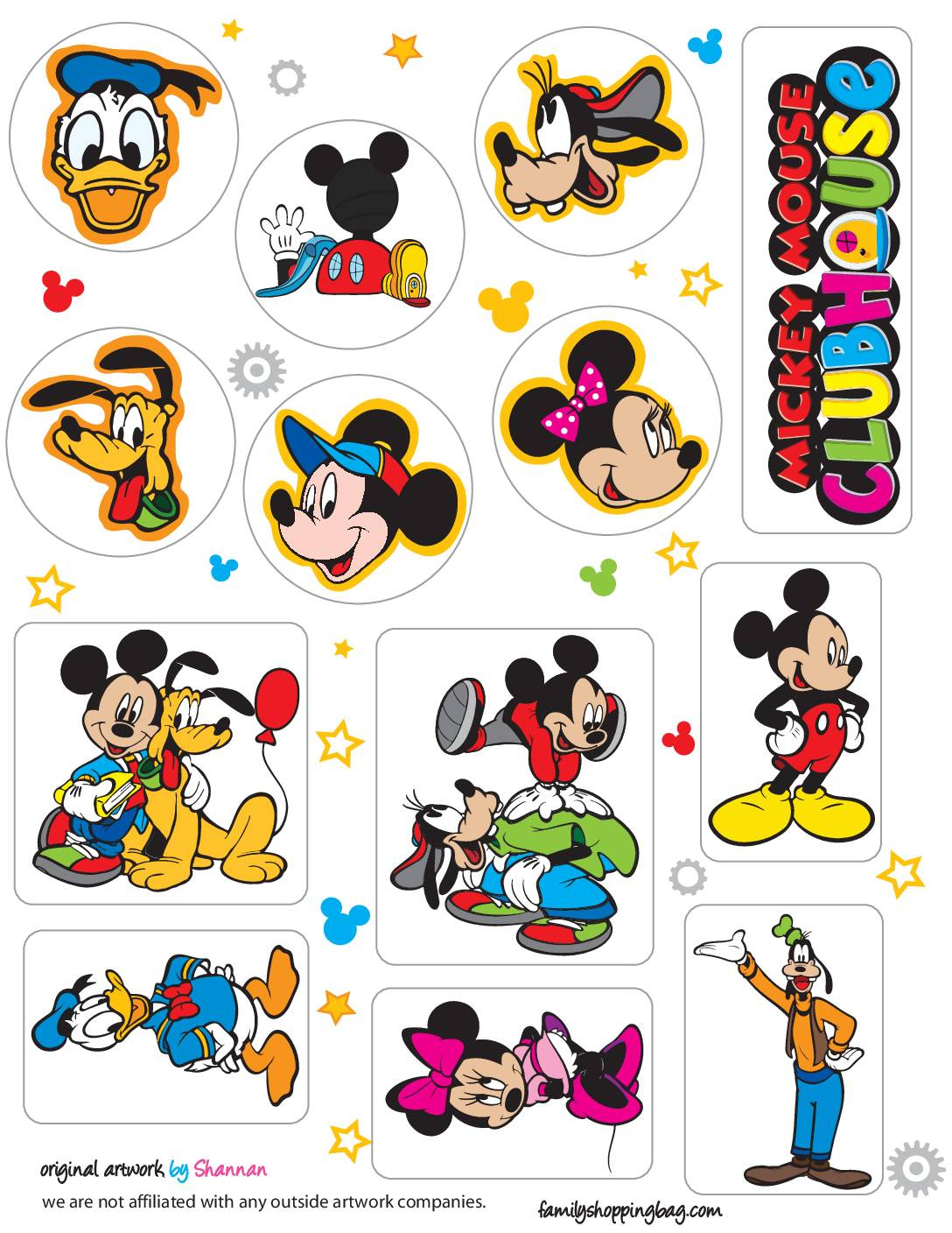 Printable Mickey Stickers in Free Printable Disney Stickers Mickey Mouse