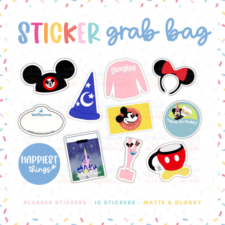 Disney Parks Stickers Printable