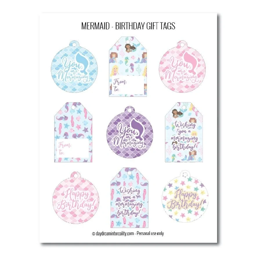 100+ Birthday Gift Tags Free Pdf Printables (All In This Article regarding Free Printable Girls Birthday Gift Tags