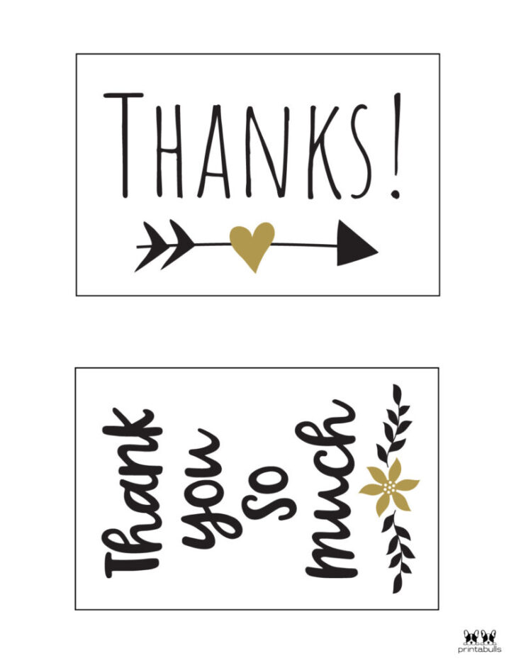 Free Printable Thank You Cards