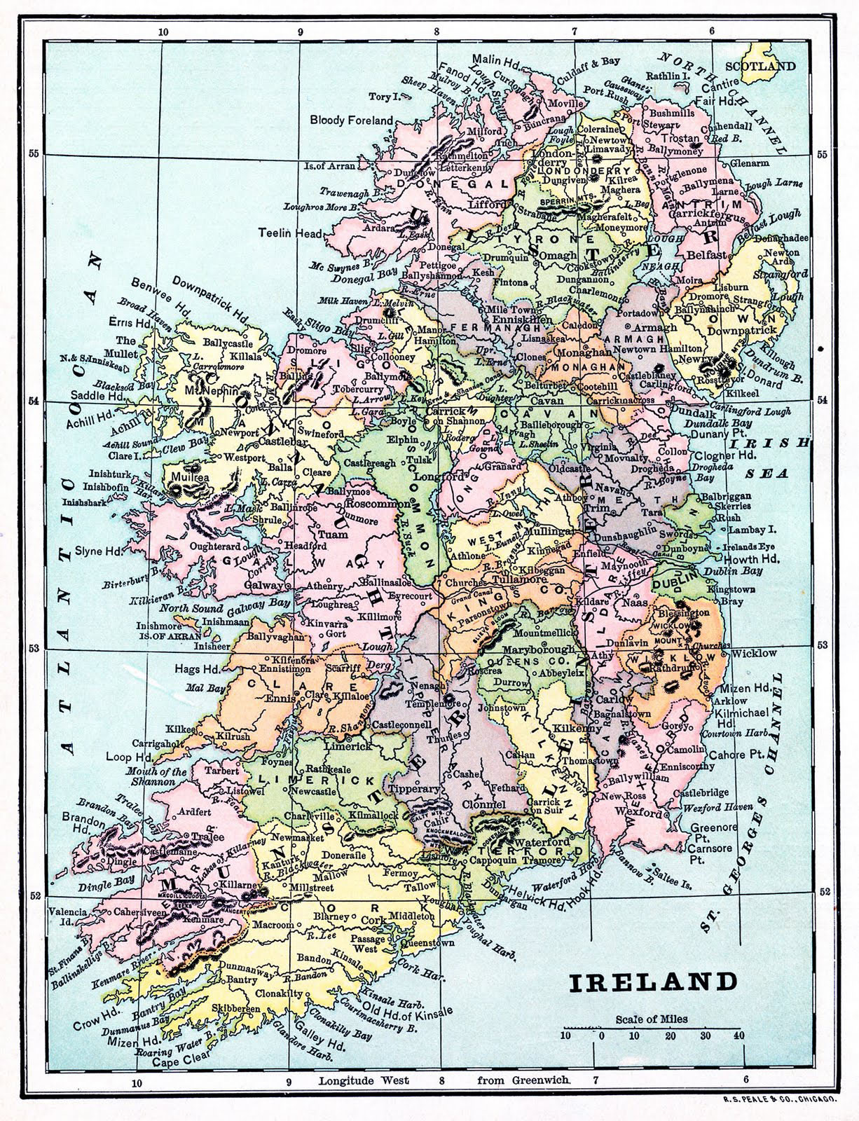 17 Free Printable Maps! - The Graphics Fairy pertaining to Free Vintage Irish Printable