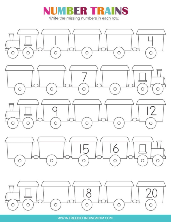 Free Printable Worksheets for Kindergarten