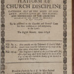 A Modest Proposal   Commonplace Throughout Free Church Discipline Forms Printable