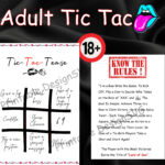 Adult Tic Tac Toe For Couple, Kinky Game, Printable Card Games, Valentines  Gift For Him, Birthday Gift For Him, Couples Valentines Gift With Adult Tic Tac Dirty Labels Free Printable