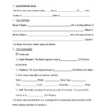 Free Bill Of Sale Forms (24)   Pdf | Word – Eforms Within Bill Of Sale Free Printable