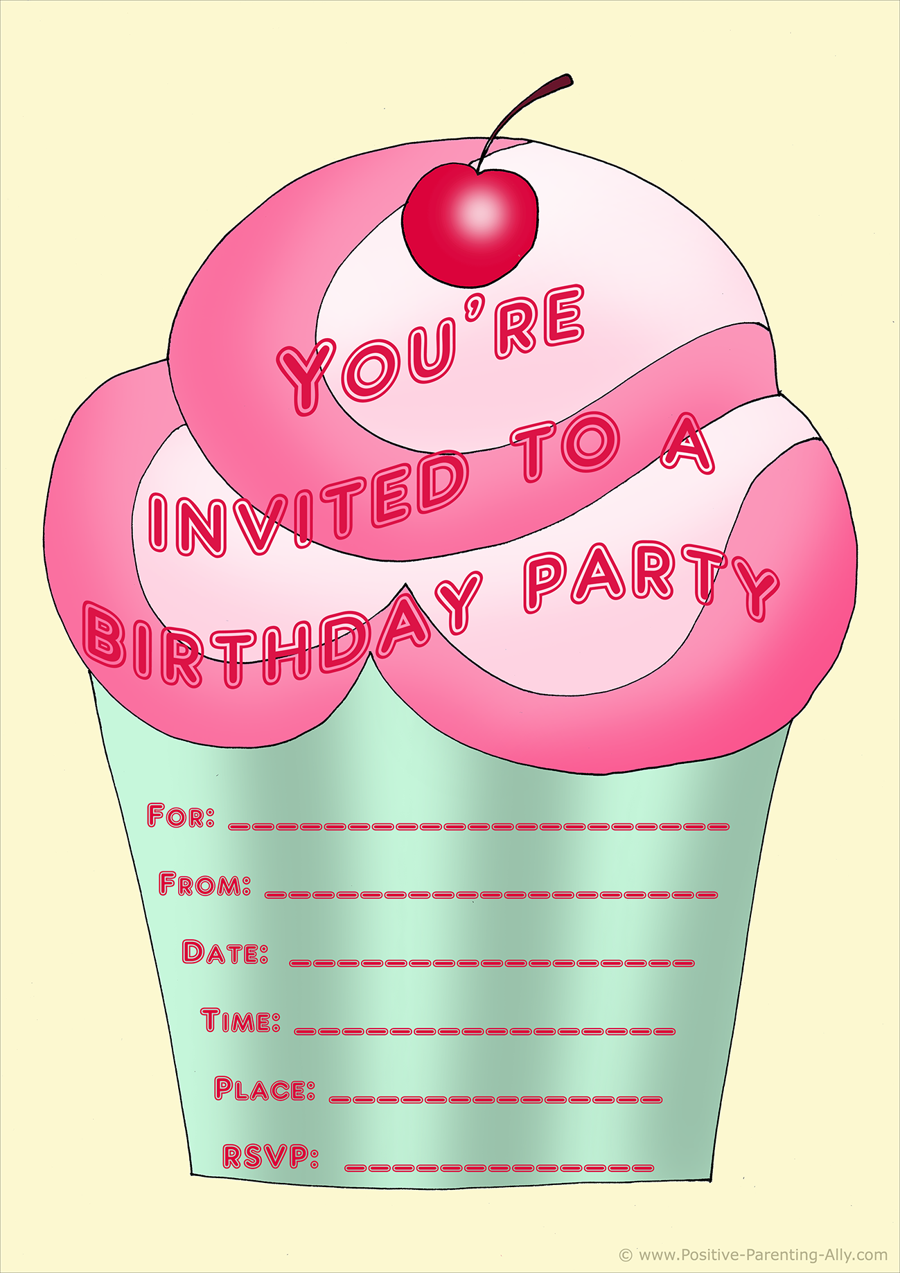 Free Birthday Party Invites For Kids In High Print Quality throughout Birthday Invitations Free Printable