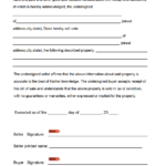 Free Blank Bill Of Sale Form | Pdf Within Free Bill Of Sale Printable