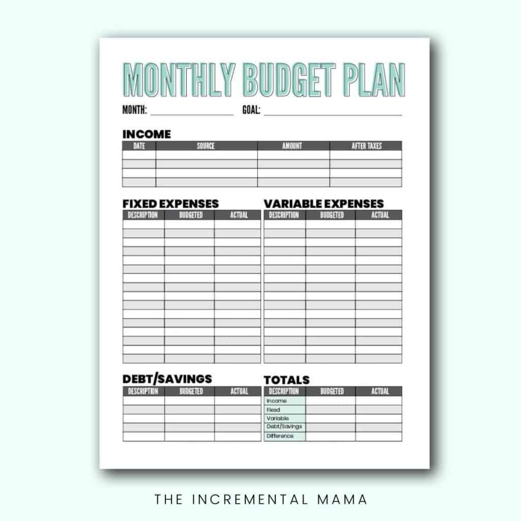 Free Blank Budget Worksheet Printables To Take Charge Of Your Finances with Budget Sheets Free Printable