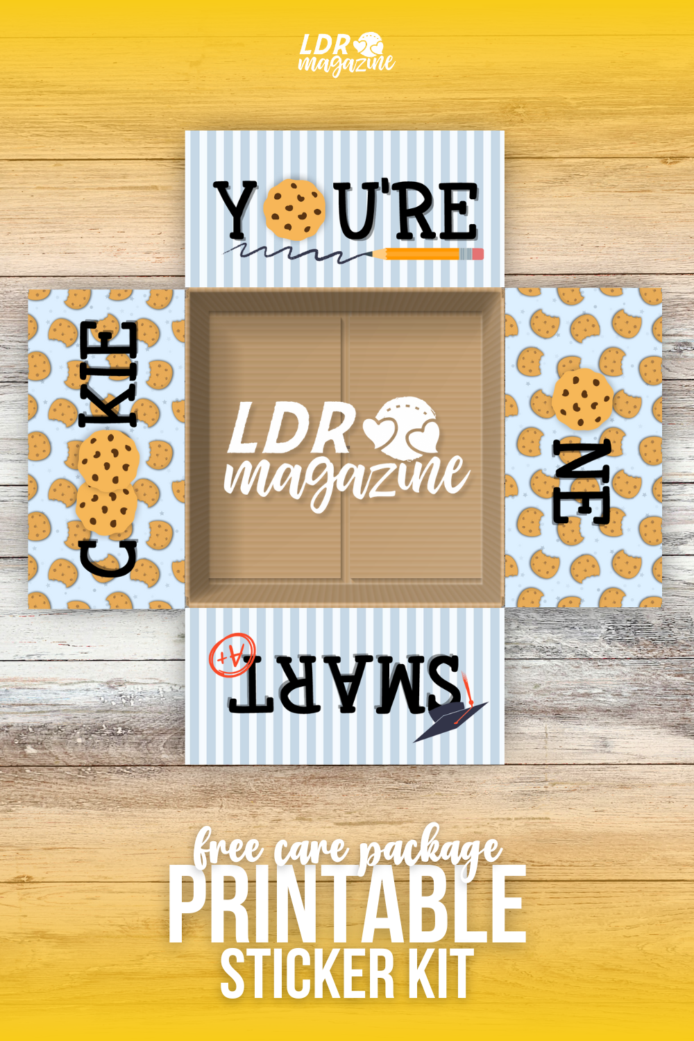 Free Care Package Sticker Kit - One Smart Cookie &amp;lt; Ldr Magazine within Free Printable Heavy Package Sticker