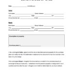 Free General Bill Of Sale Form | Pdf | Word Inside Free Bill Of Sale Printable