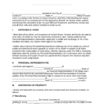 Free Last Will And Testament (Will)   Pdf | Word – Eforms Inside Free Printable Will Forms