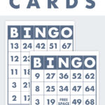 Free Printable Bingo Cards   Pjs And Paint For Printable Bingo Cards Free