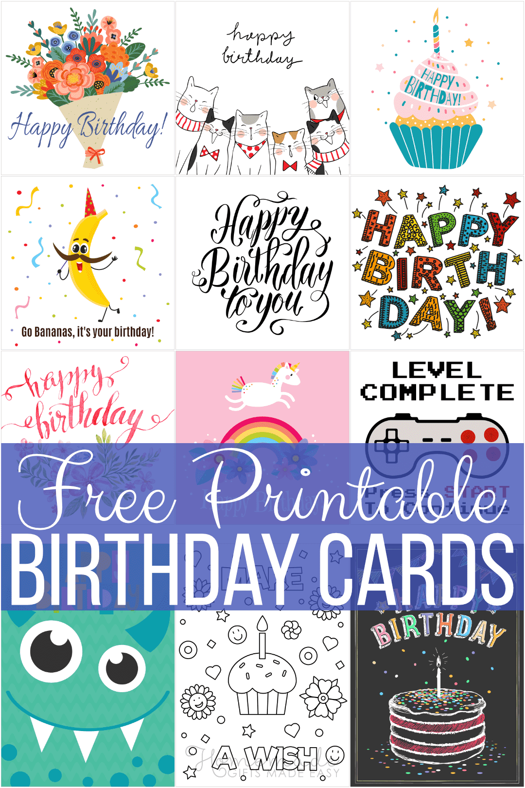 Free Printable Birthday Cards For Everyone in Printable Birthday Cards Free