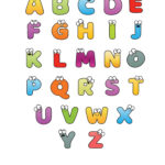 Free Printable Colorful Cartoon Letters Alphabet   Freebie Finding Mom With Free Printable Alphabet Letters