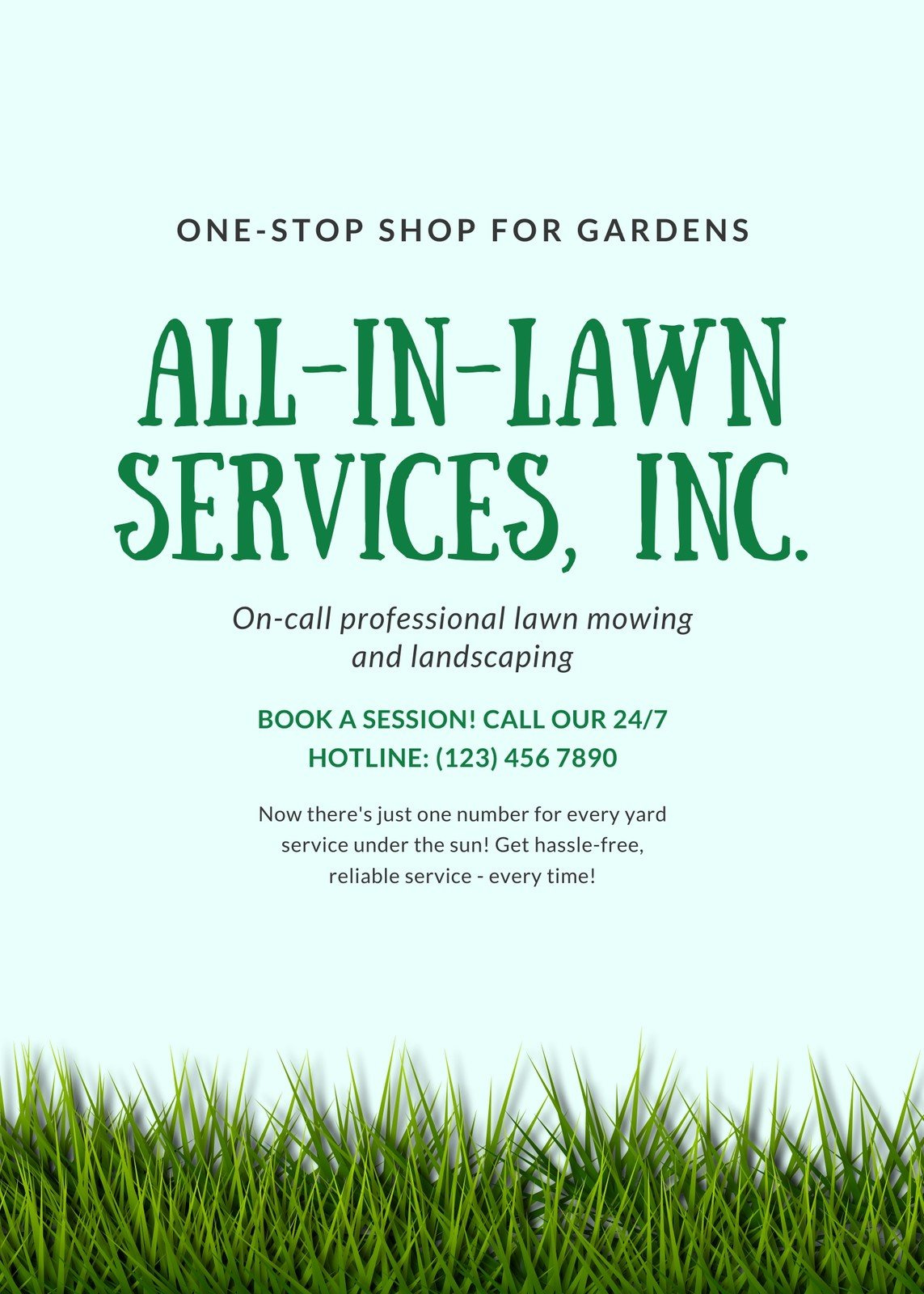 Free Printable, Customizable Landscaping Flyer Templates | Canva within Free Printable Yard Work Flyers