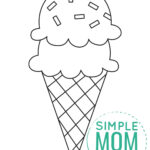 Free Printable Ice Cream Template In Ice Cream Cone Template Printable Free