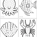 Free Printable Ocean Animals Dot It Marker Pages   The Artisan Life With Ocean Do A Dot Printables Free