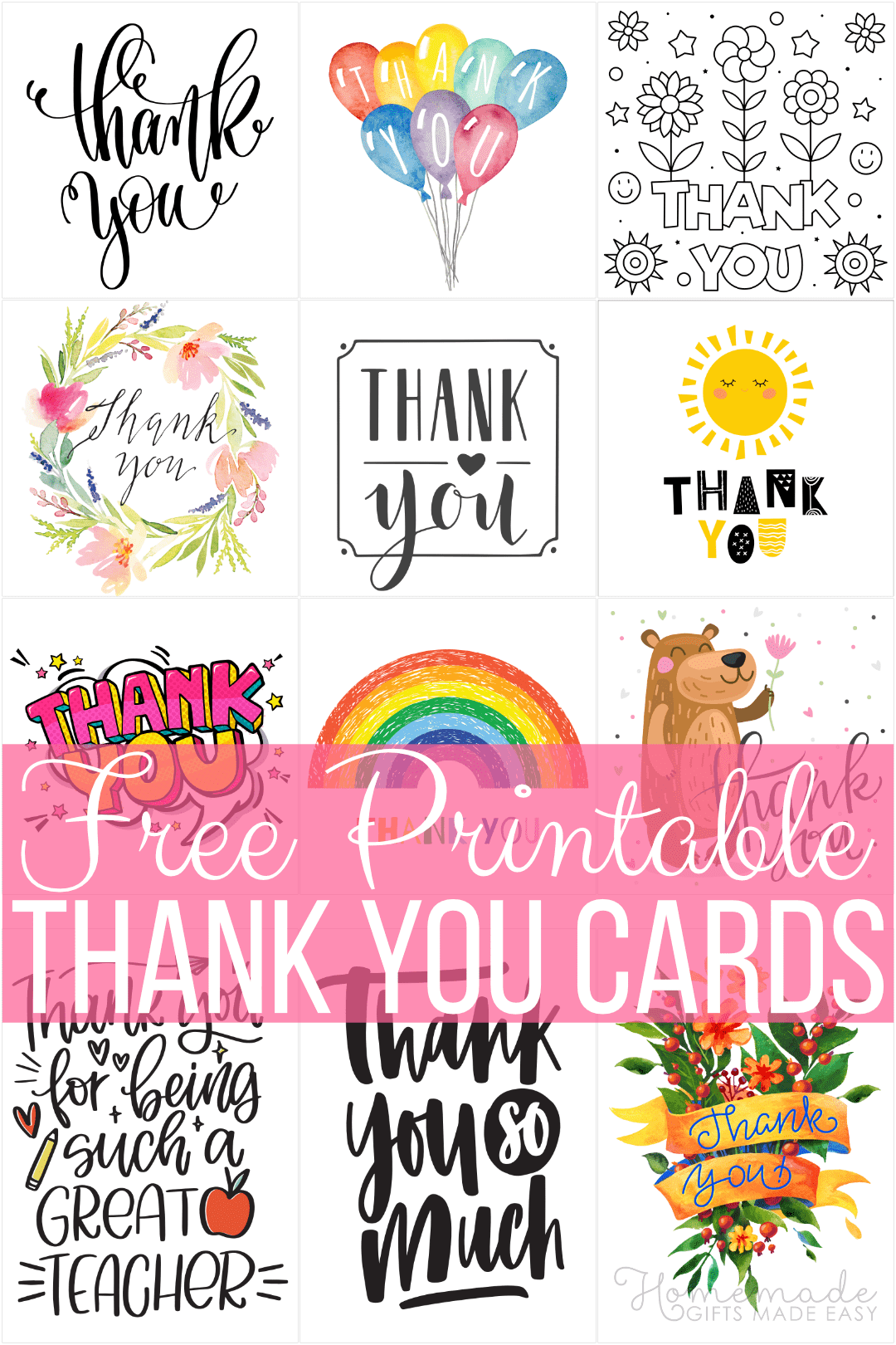 Free Printable Thank You Cards regarding Free Printable Thank You Cards