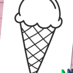 Fun Ice Cream Cone Templates For Crafts & Coloring Throughout Simple Ice Cream Cone Template Printable Free