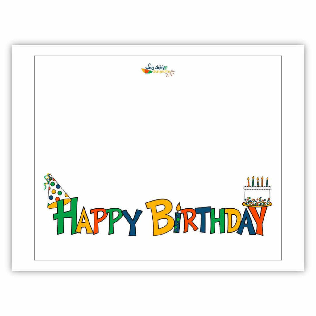 Happy Birthday Card Free Printable - Sunshine And Rainy Days intended for Free Printable Happy Birthday Cards