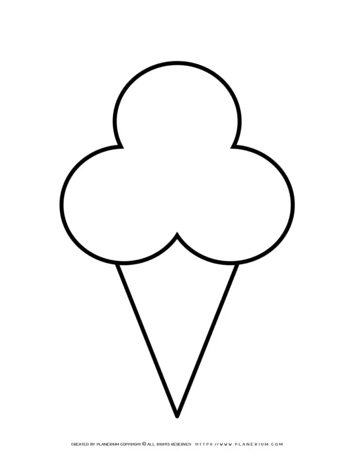 Ice Cream Cone Template Printable Free