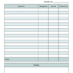 Monthly Budget Planners   20 Free Printables | Printabulls Regarding Budget Sheets Free Printable