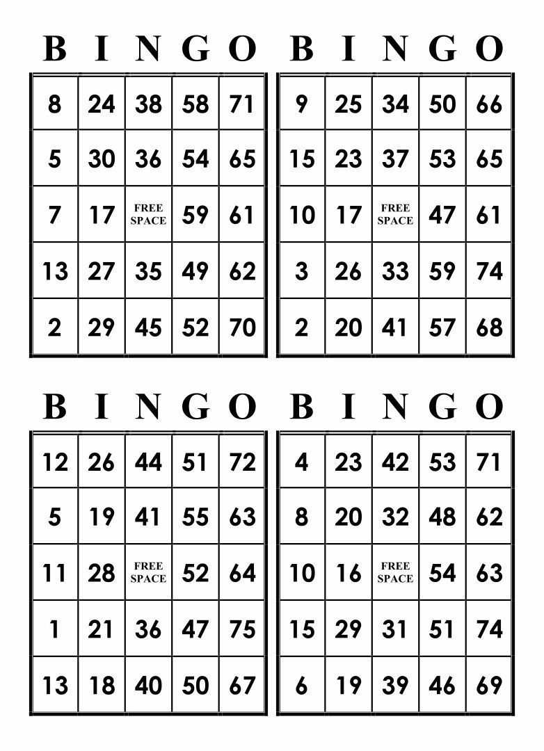 Number Bingo Cards - 10 Free Pdf Printables | Printablee in Bingo Cards Printable Free