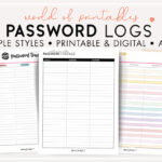 Password Logs   25 Free Password Templates   World Of Printables For Printable Password Log App Free Download