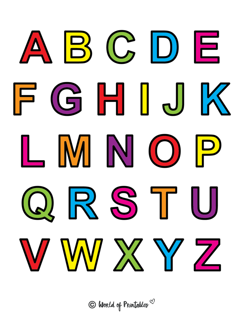 Printable Letters &amp;amp; Alphabet Letters - World Of Printables within Free Printable Alphabet Letters