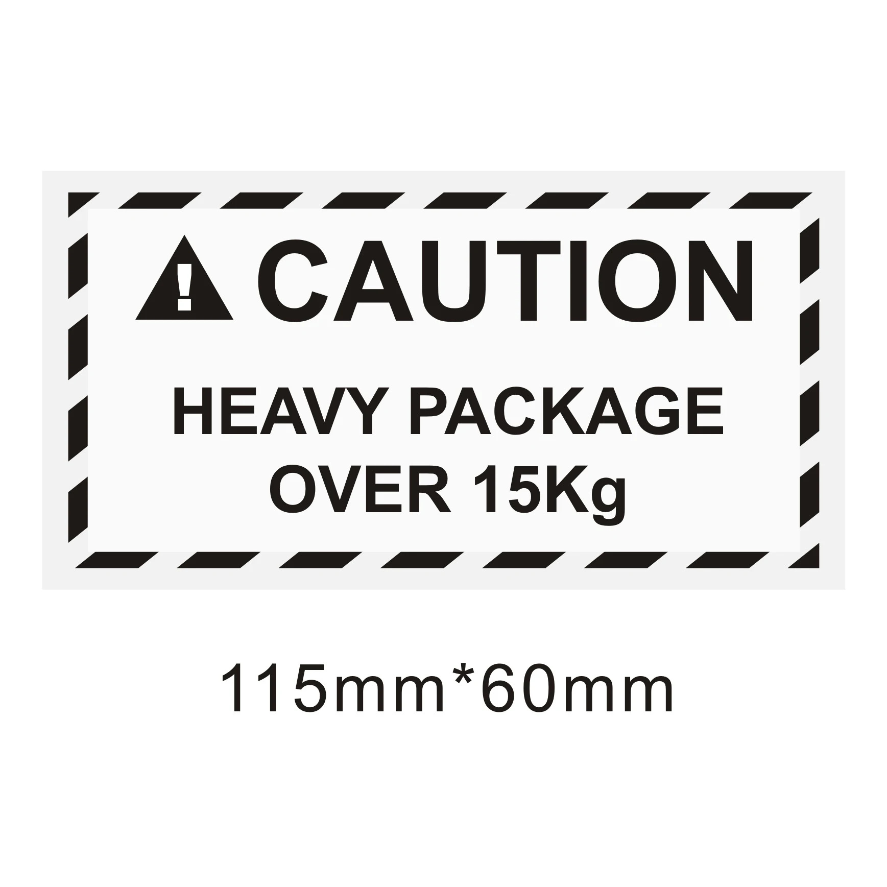 Rectangle Caution Heavy Team Lift Stickers Self Adhesive Shipping pertaining to Free Printable Heavy Package Sticker