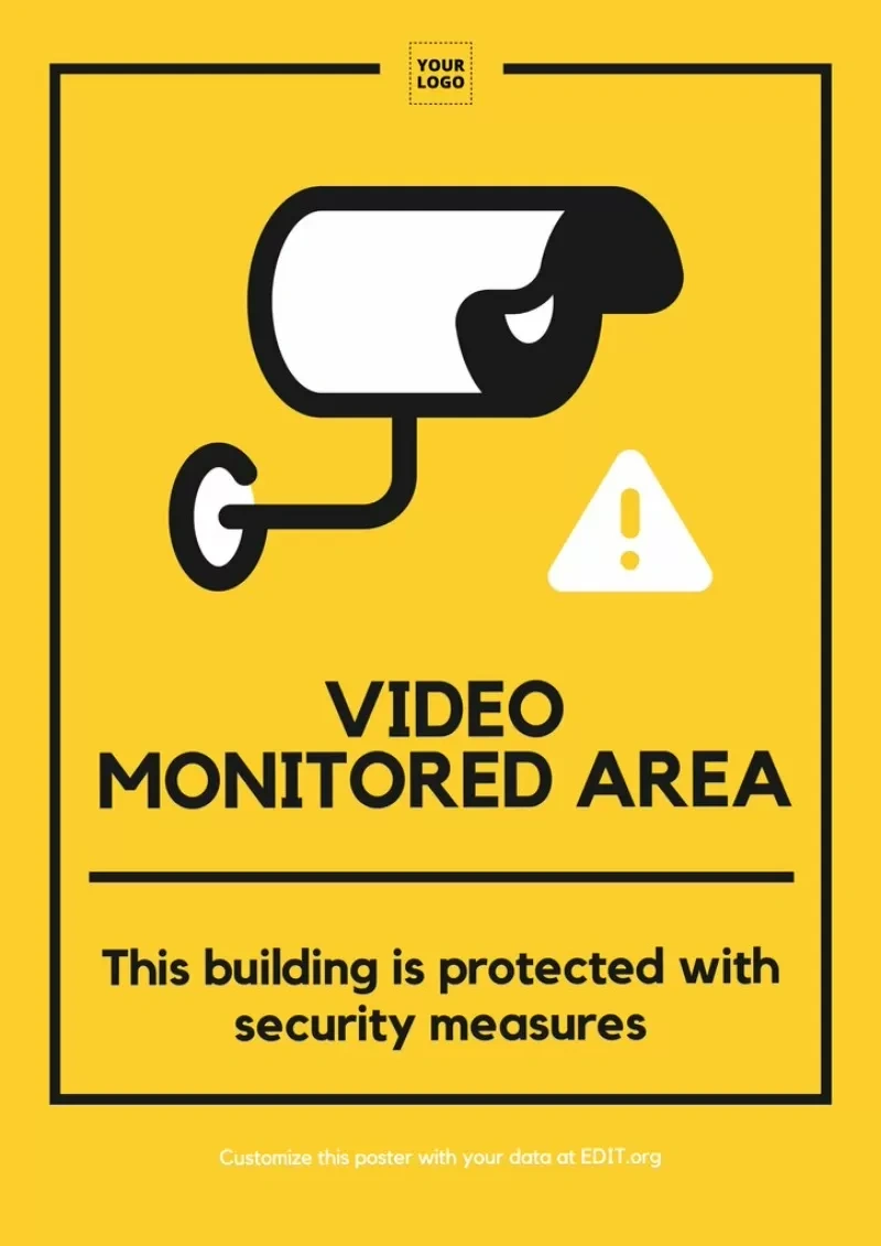 Signs Of Security Cameras &amp;amp; Video Surveillance Zone within Free Camera Signs Printable