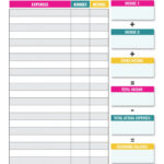 Single Person Budget Template Inside Single Person Free Printable Monthly Budget Worksheet