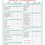 Single Person Budget Template Pertaining To Single Person Free Printable Monthly Budget Worksheet