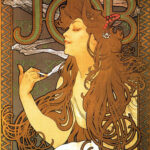 Vintage Poster For Job Cigarettesalphonse Mucha, 12X16, Giclee With Regard To Old Mucha Prints Printable Free