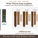 Watch Strap Band Pattern Svg, Wrist Watch Strap Template Pdf Inside Free Printable Watch Band Template